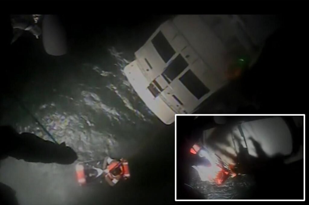 Coast Guard helicopter rescues 4 from broken-down yacht caught in 12-foot waves off Long Island: heart-stopping video Coast Guard helicopter rescues 4 from broken-down yacht caught in 12-foot waves off Long Island: heart-stopping video