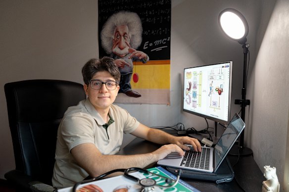 Ilia Ebrahim Nejad missed out on selective school initially but found his way to North Sydney Boys High.