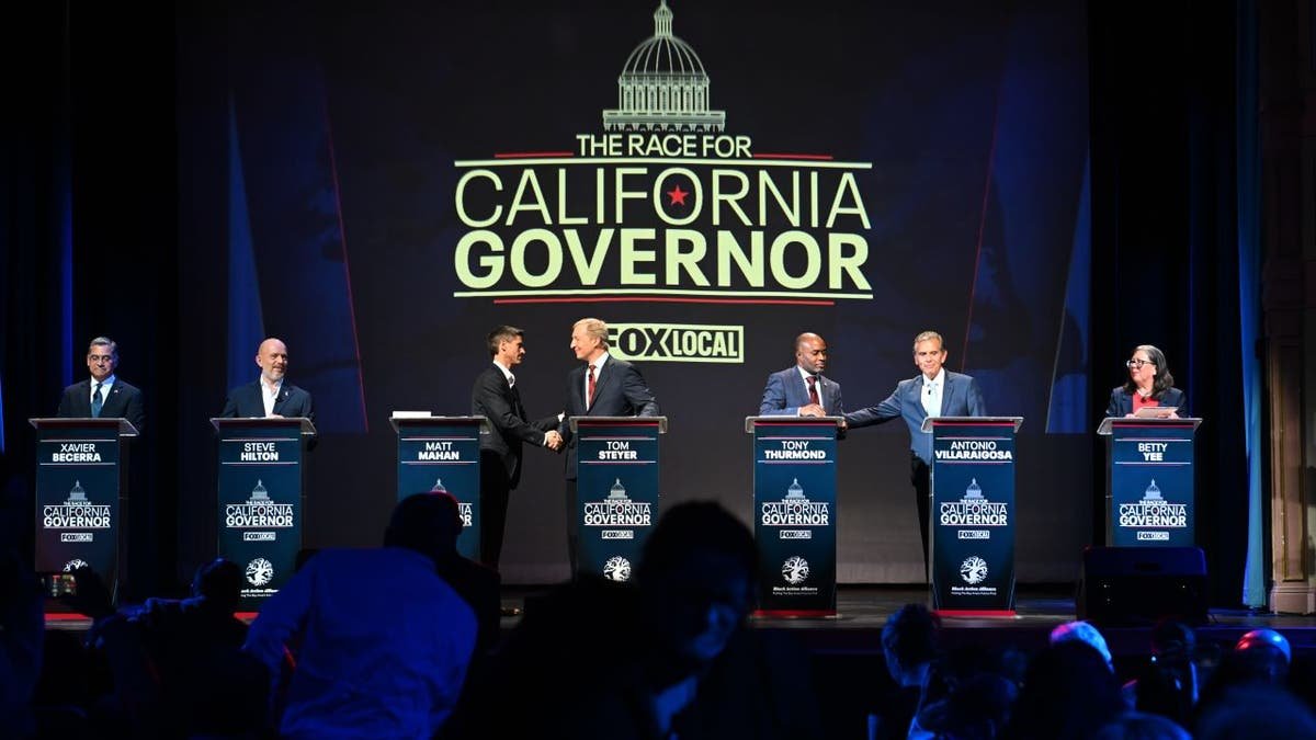 California Democrats on debate stage