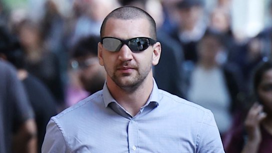 Accused Pam the Bird vandal Jack Gibson-Burrell outside court.