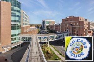 Two police officers shot during prisoner transport at Chicago hospital, suspect in custody