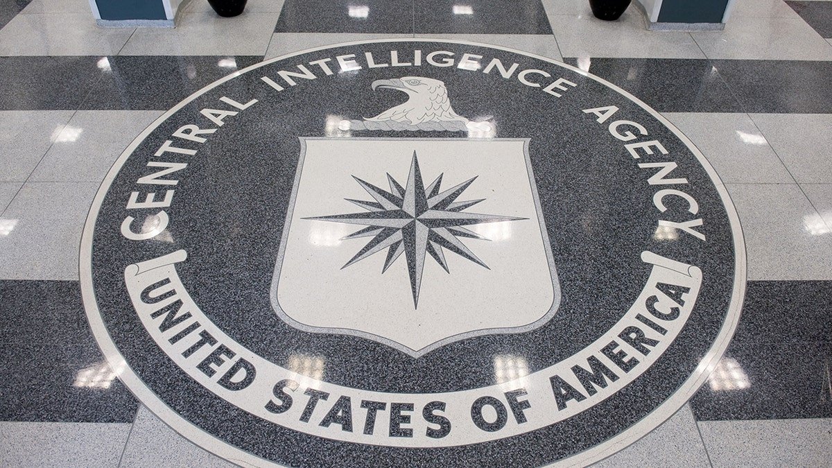 The CIA seal displayed in the lobby of CIA Headquarters in Langley, Virginia.