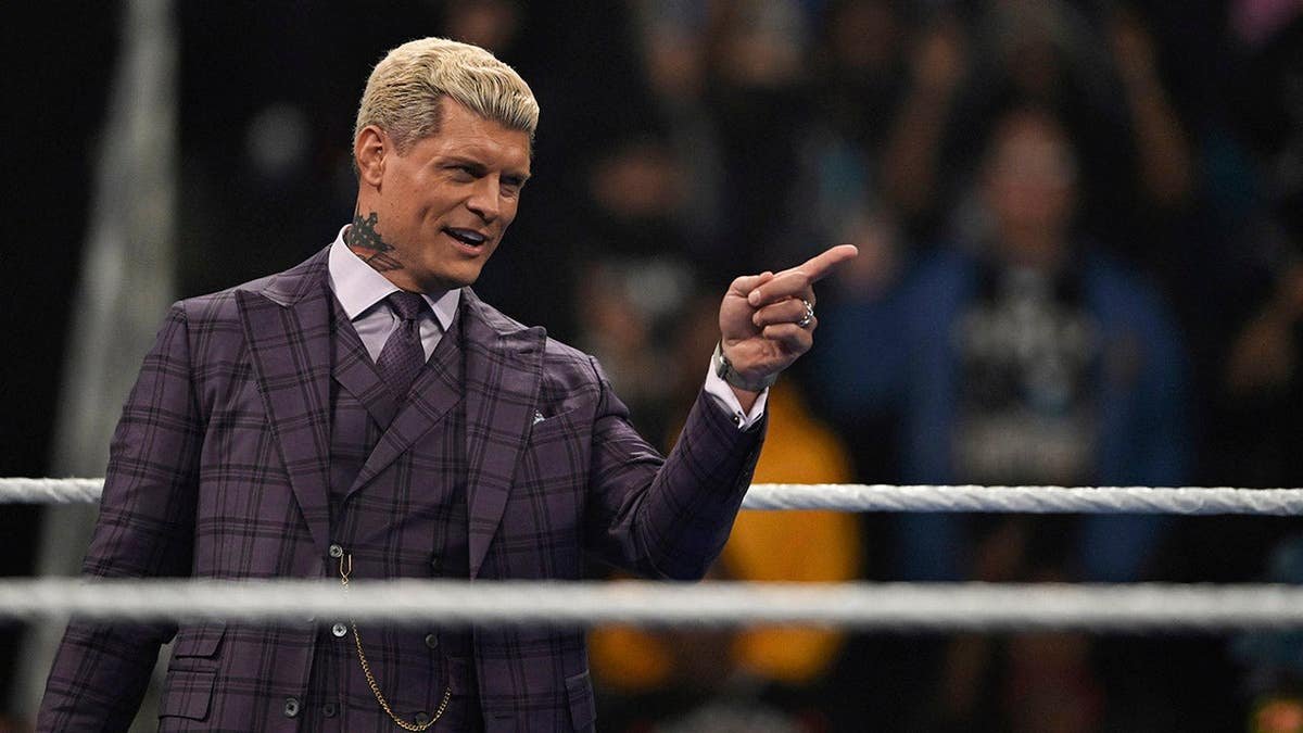 Cody Rhodes standing in the wrestling ring at SAP Center