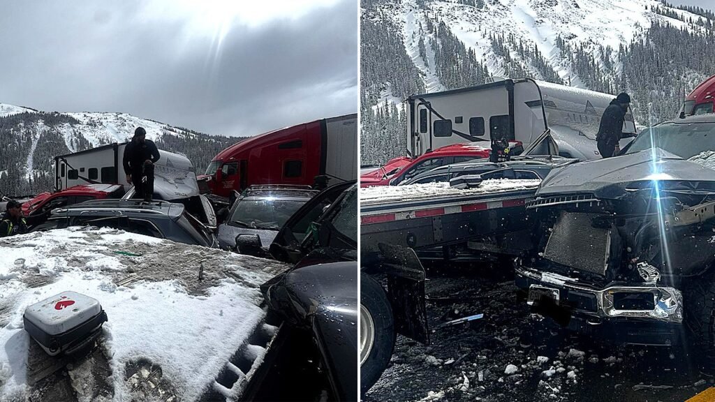 Colorado highway descends into chaos after massive 75-vehicle pileup, amid hazardous winter weather