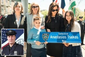 NYC street renamed  in honor of NYPD Det. Anastasios Tsakos 5  years after he was killed by drunk driver