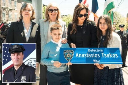 NYC street renamed  in honor of NYPD Det. Anastasios Tsakos 5  years after he was killed by drunk driver