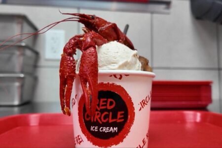 Would you try crawfish ice cream? Restaurant’s bizarre creation is wildly popular: ‘Juices are flowing and I’m licking my fingers’