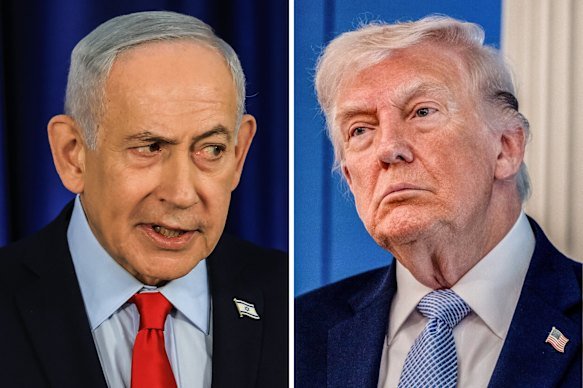 Donald Trump and Benjamin Netanyahu.
