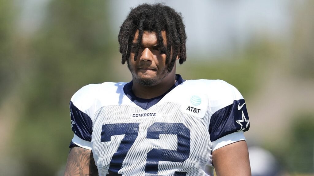 Former Cowboys player Trysten Hill appears to grin after arrest tied to alleged assault of pregnant woman