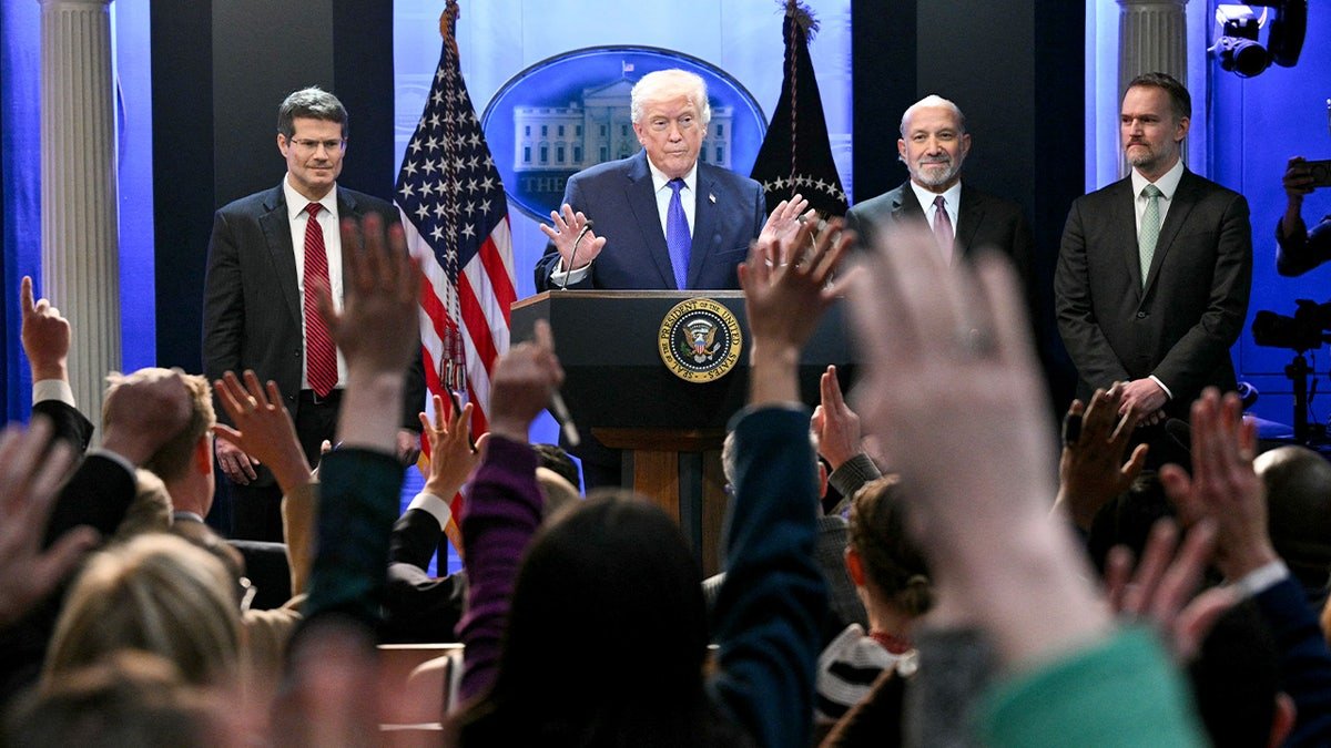 Trump at tariff press conference