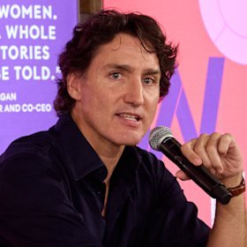 Justin Trudeau spoke about gender and politics at Mecca ahead of the Women Deliver summit.