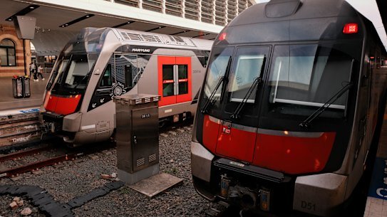 The state’s fleet of new intercity trains have only just started running on the Blue Mountains line.