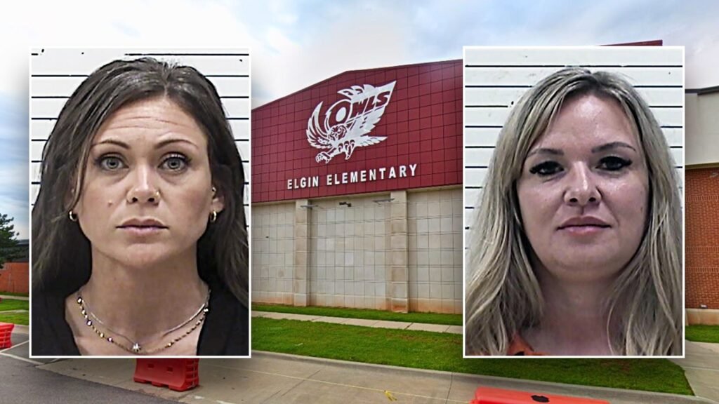 Two Oklahoma elementary school workers charged with assaulting students Two Oklahoma elementary school workers charged with assaulting students