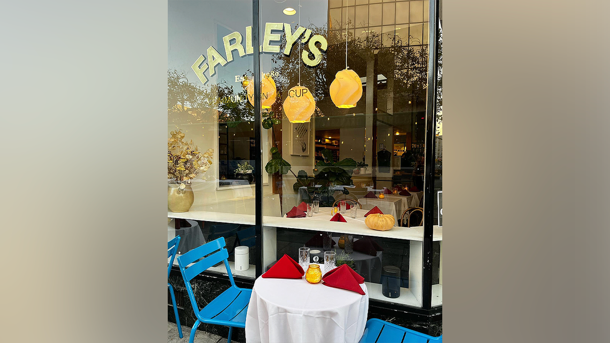 Exterior of Farley’s coffee shop in Oakland, owned by missing woman Amy Hillyard