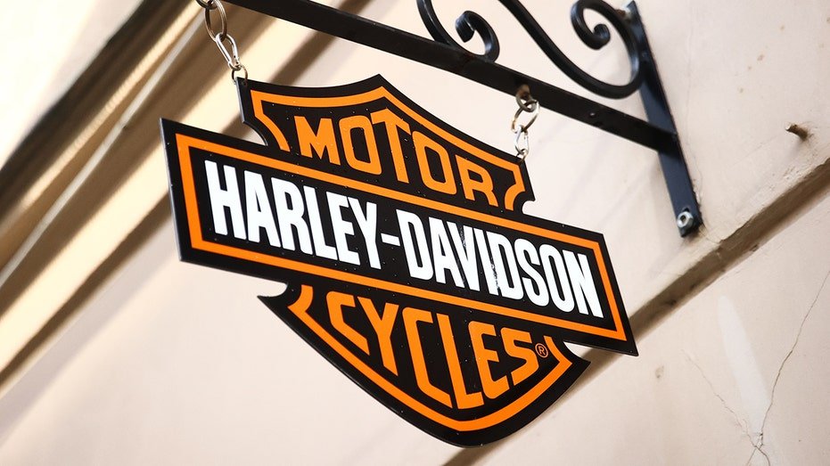 Harley-Davidson logo is seen near the store