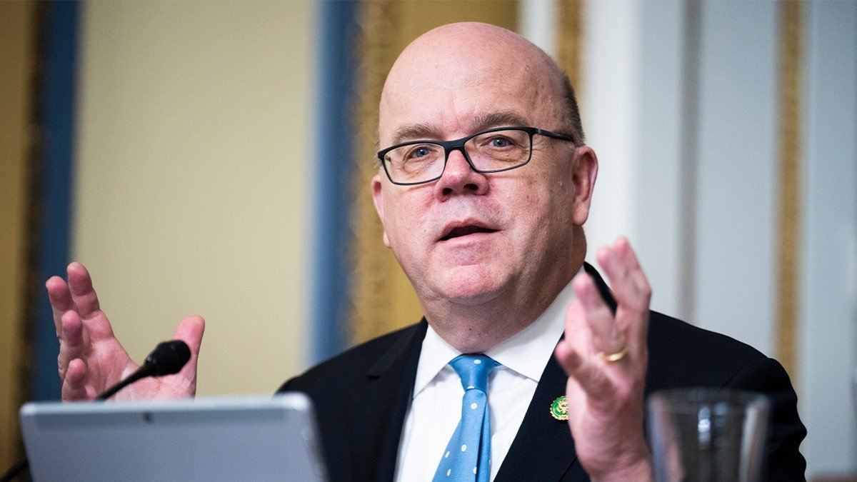 Rep. Jim McGovern speaking during House Rules Committee meeting in U.S. Capitol