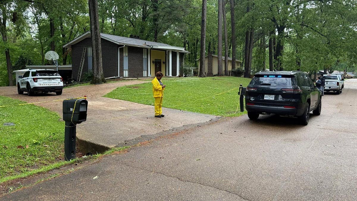The outside of Lana Bradley's home in Mississippi.