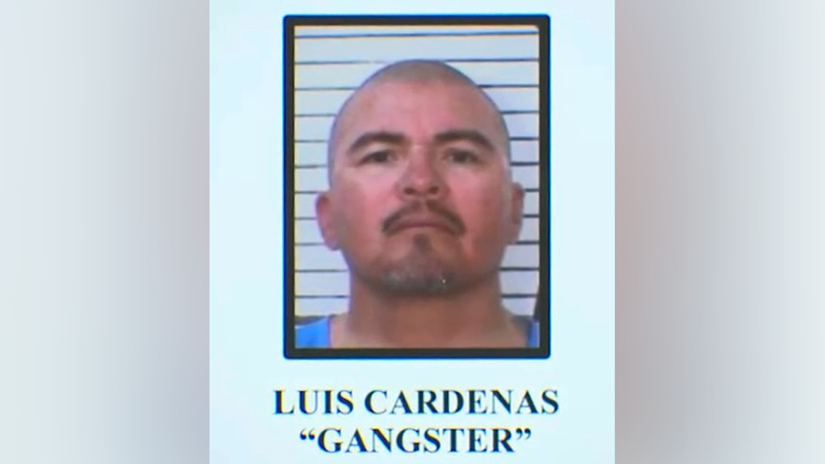 Mugshot of alleged Mexican Mafia leader Luis Cardenas known as 