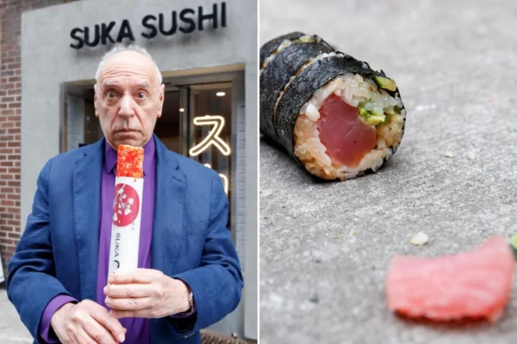 Trying NYC’s latest ridiculous viral food trend: sushi push pops that may require a trip to the dry cleaner