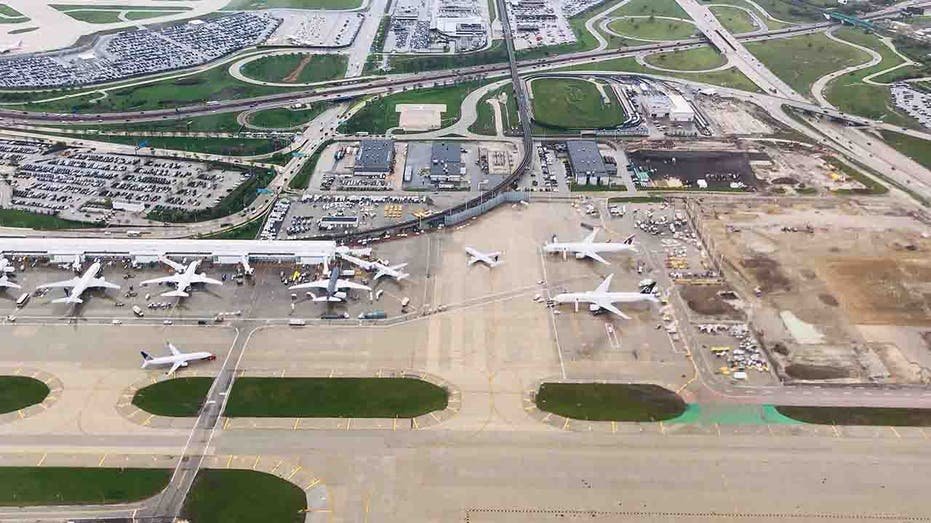 Aerial view of Chicago O'Hare International Airport