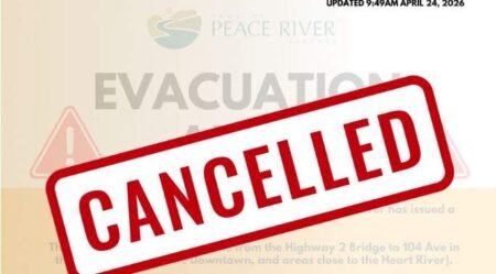 Town of Peace River, Alta. cancels evacuation alert as flood threat recedes