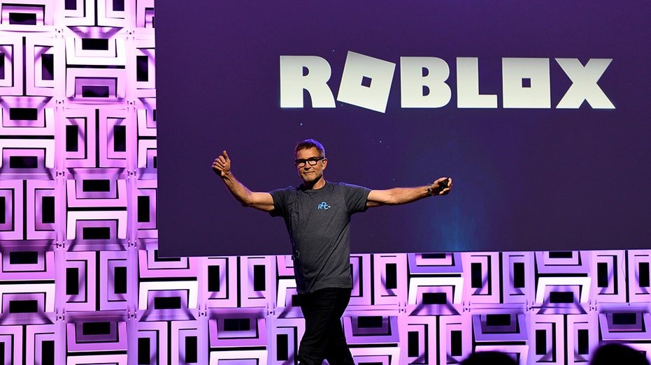 David Baszucki, founder and CEO of Roblox, presents in California.