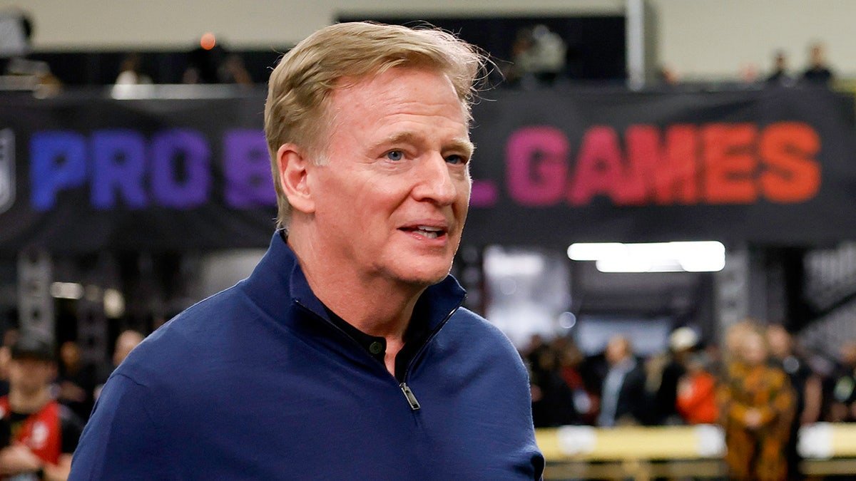 NFL Commissioner Roger Goodell standing at Moscone Center South during 2026 NFL Pro Bowl game