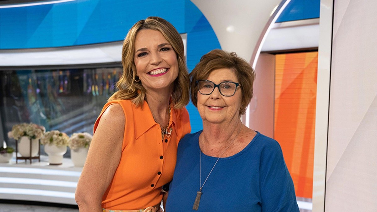 Savannah Guthrie smiling with her mother Nancy Guthrie at the TODAY studio