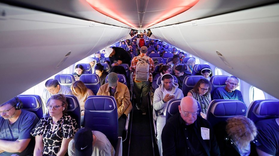 Southwest Airlines passengers cabin