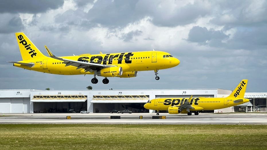 Spirit Airlines planes in Florida.