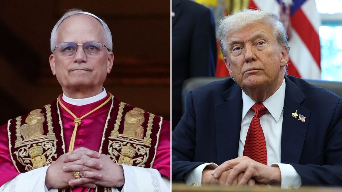 Pope and Donald Trump in separate images