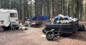 Growing squatter encampment above Peachland prompts serious safety concerns Growing squatter encampment above Peachland prompts serious safety concerns