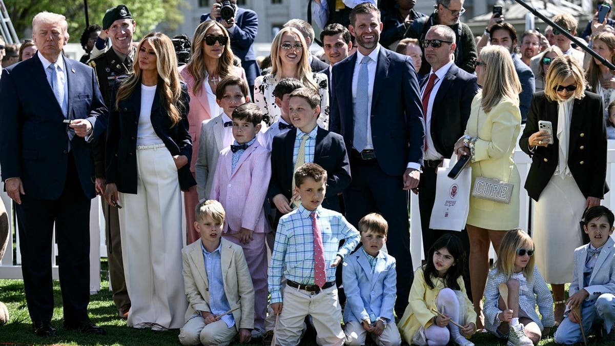 trump family at white house egg roll 2026