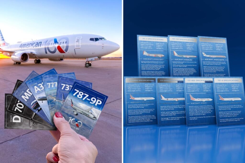American Airlines revives 90s-era aircraft cards now trending across social media