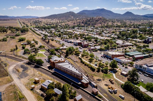 Werris Creek near Tamworth, which the inland rail would have helped