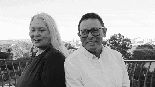 GIF: Melissa Jackson, 60, and her colleague and “bestie” Ronald Briggs, 58. 