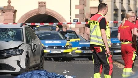 At least two killed after car drives into people on street in Leipzig