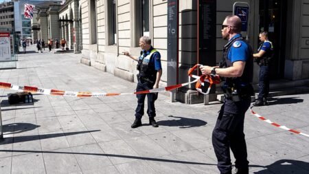 Man stabs three people at Swiss train station