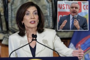 Hochul proposes 0M pension sweetener as she battles unions in budget stand-off