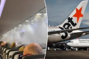 Terrified passengers shocked as plane fills with ‘insane’ fog: ‘Like a horror movie’