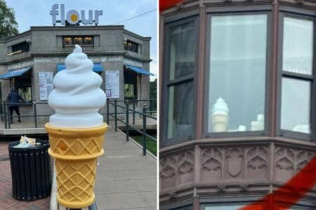 Bakery’s missing ice cream mascot possibly spotted in dorm room window