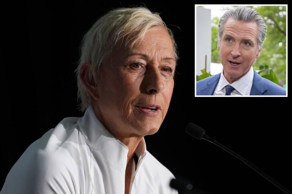 Women’s tennis legend speaks out on California trans athlete controversy as Newsom faces criticism