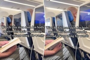 Rude passenger repeatedly slams seat back into too-tall man behind him: ‘An absolute psycho’