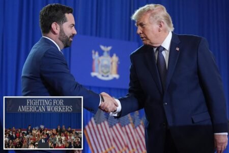 Trump touts GOP backed-tax cuts for New Yorkers, ‘Mr. SALT’ Mike Lawler in visit to key swing House district