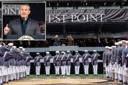 Pete Hegseth tears into DEI, ‘woke military’ in fiery West Point graduation speech