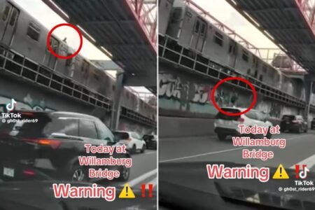Disturbing video shows gruesome subway surfing incident that killed 1 in NYC — as the other gravely injured Disturbing video shows gruesome subway surfing incident that killed 1 in NYC — as the other gravely injured