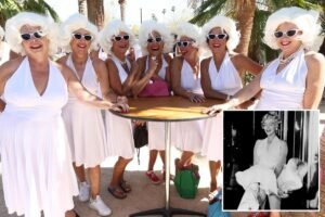 Over one thousand Marilyn Monroe lookalikes swarm Palm Springs in World Record attempt Over one thousand Marilyn Monroe lookalikes swarm Palm Springs in World Record attempt