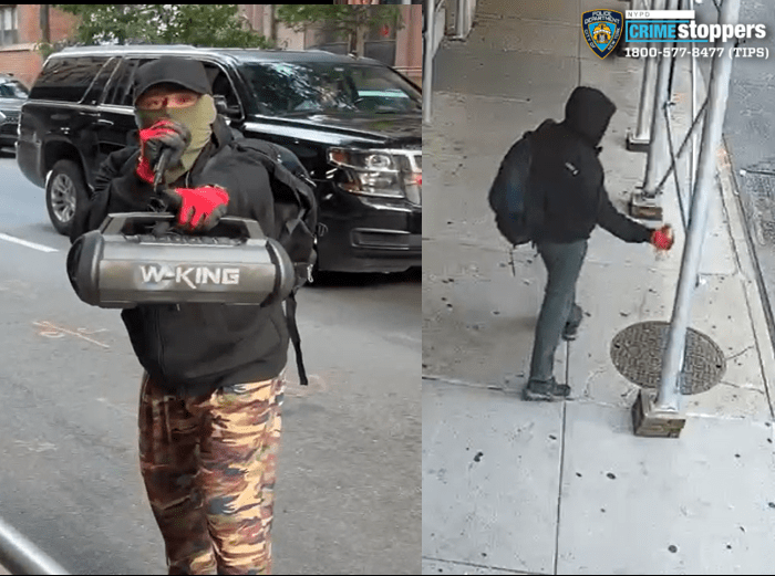 Masked weirdo with a microphone keeps vandalizing Polish consulate in NYC: cops Masked weirdo with a microphone keeps vandalizing Polish consulate in NYC: cops