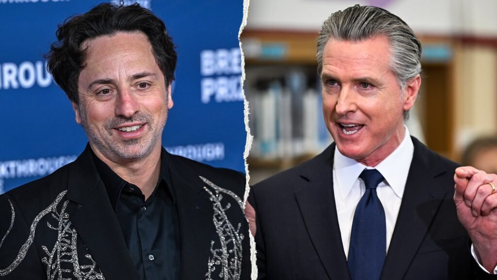 Sergey Brin confronted Gavin Newsom at treehouse party before ditching California over billionaire tax
