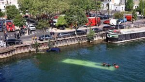 Bus plunges into river after trainee driver crash, massive rescue response: reports